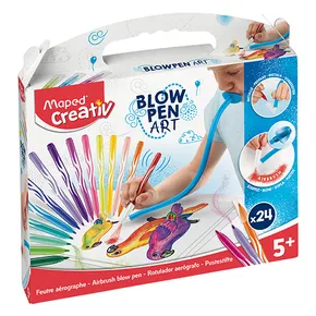 Set Maped Creativ Blowpen Pop´Art Blowing Pen 24 Farben